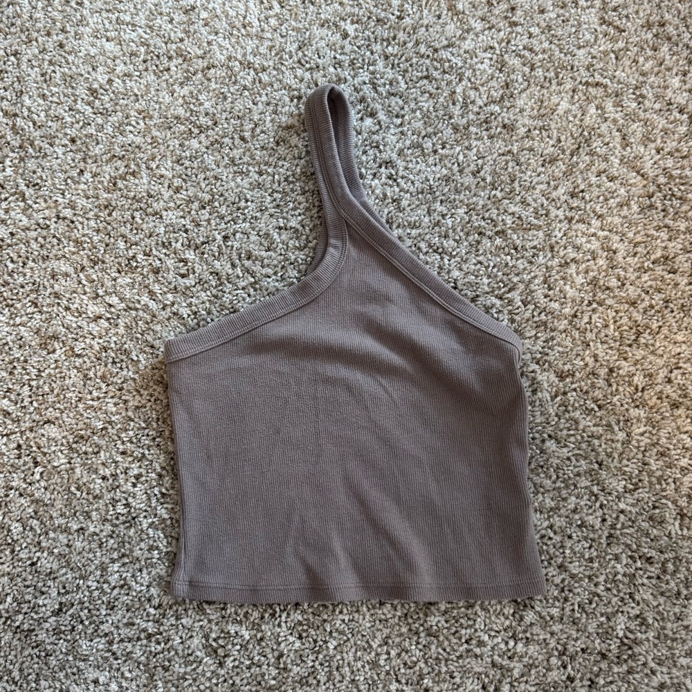 Abercrombie&Fitch One-Shoulder Purple Women's Tank